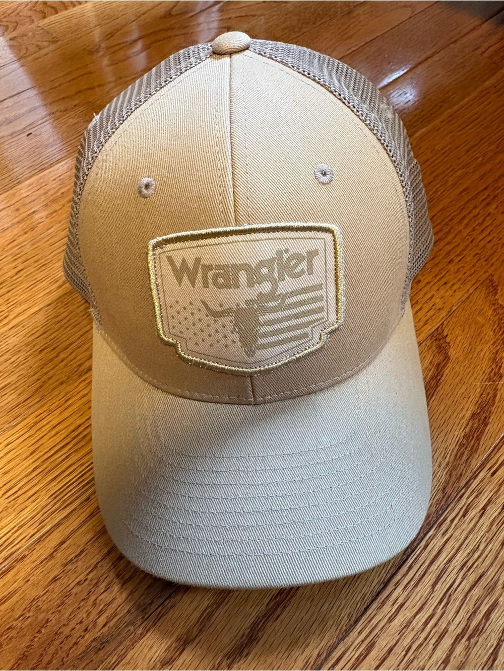 Wrangler Khaki/Tan Mesh-Back Trucker Hat